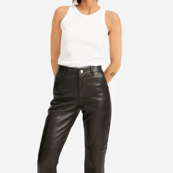 NWOT Everlane The Leather Pant size 0 - Picture 4 of 6